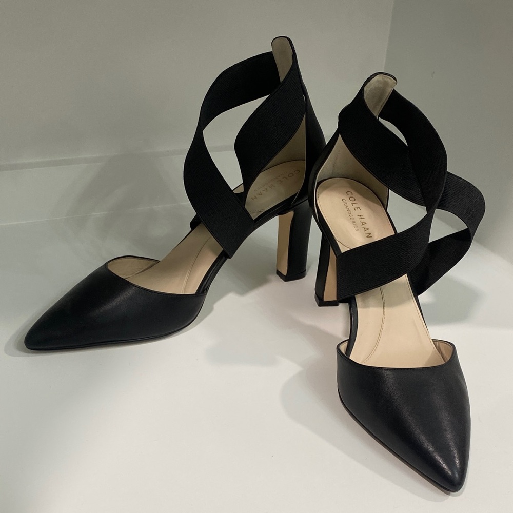 Cole Haan Women's Black Strappy Heels